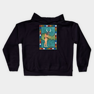 15 The Minotaur from The Minoan Tarot Kids Hoodie